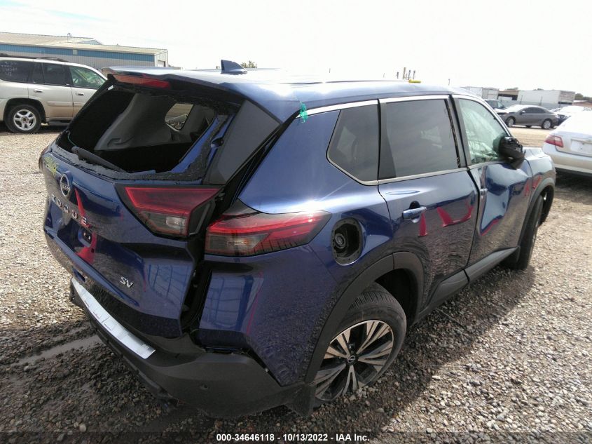 2022 NISSAN ROGUE SV VIN: 5N1BT3BA0NC697324