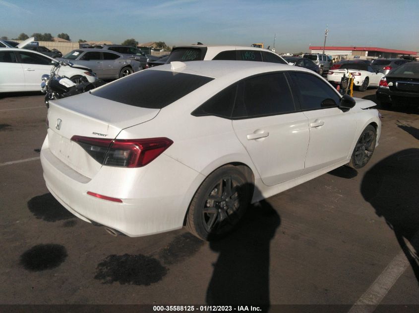 2022 HONDA CIVIC SEDAN SPORT VIN: 2HGFE2F5XNH525419