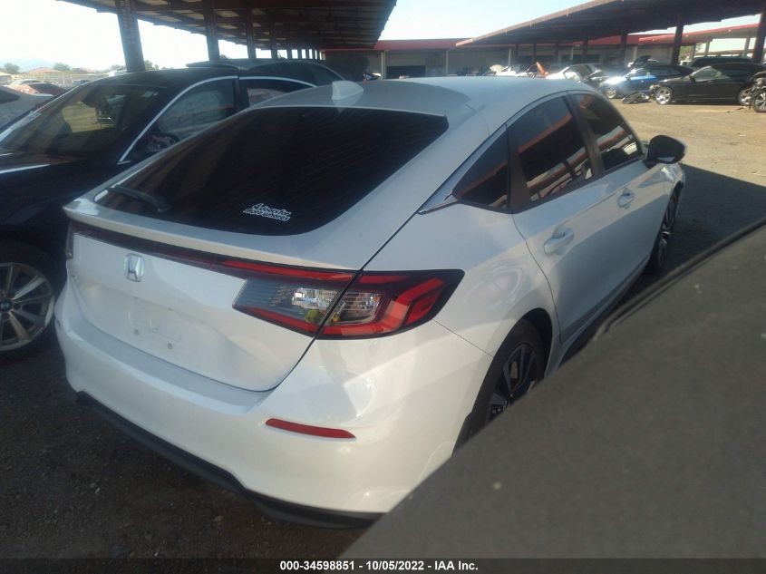 2022 HONDA CIVIC HATCHBACK EX-L VIN: 19XFL1H7XNE015659