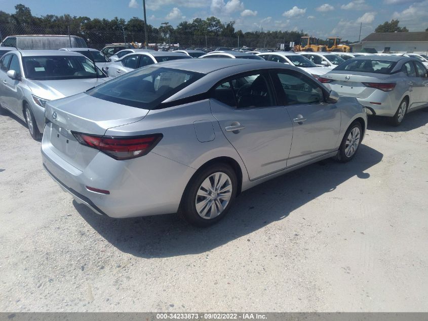 2022 NISSAN SENTRA S VIN: 3N1AB8BV0NY285840