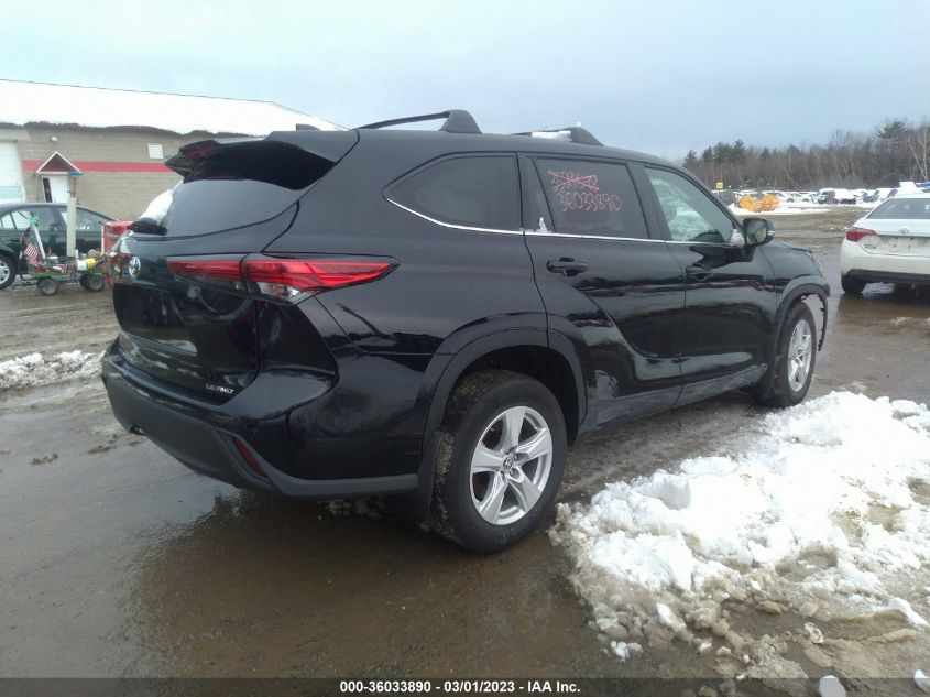 2022 TOYOTA HIGHLANDER LE VIN: 5TDBZRBH7NS237109