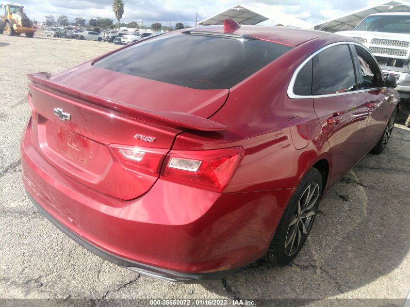 2022 CHEVROLET MALIBU RS VIN: 1G1ZG5ST5NF106190