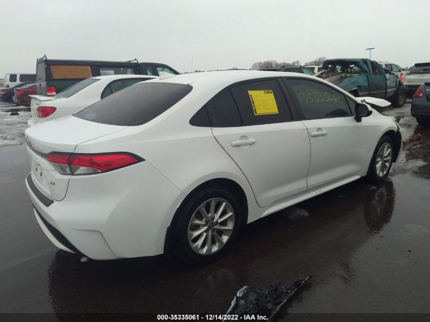 2020 TOYOTA COROLLA LE VIN: 5YFHPRAE3LP018306