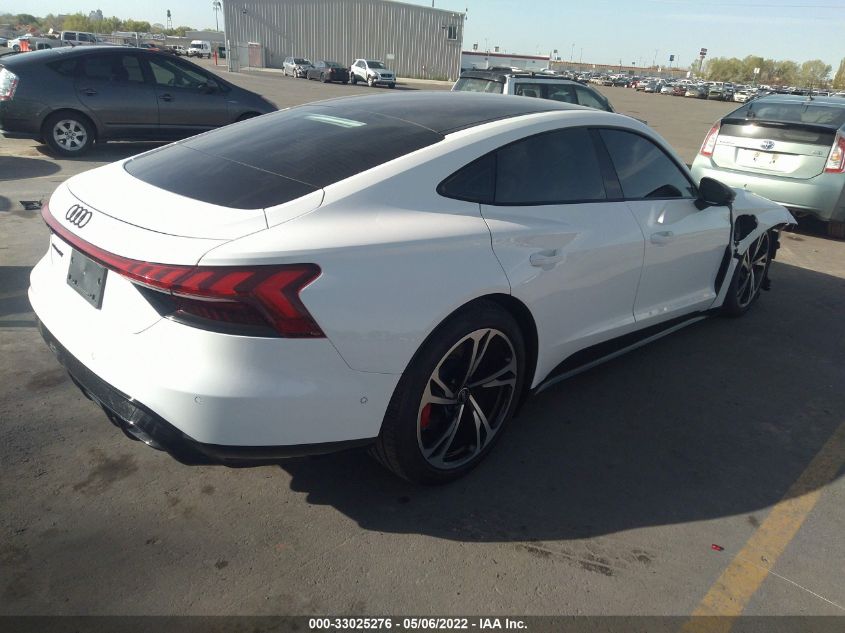 2022 AUDI E-TRON GT PRESTIGE VIN: WAUEJBFW8N7001595