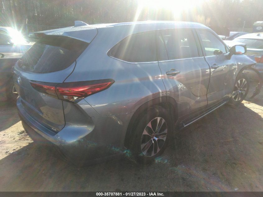 2021 TOYOTA HIGHLANDER XLE VIN: 5TDGZRAH1MS062863