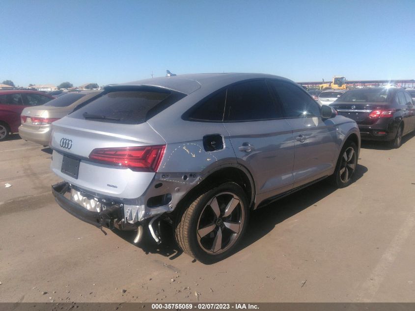 2022 AUDI Q5 SPORTBACK S LINE PREMIUM PLUS VIN: WA15AAFY7N2137626