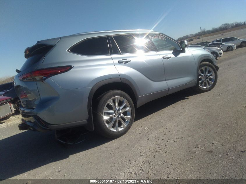 2022 TOYOTA HIGHLANDER LIMITED VIN: 5TDDZRBH6NS216549