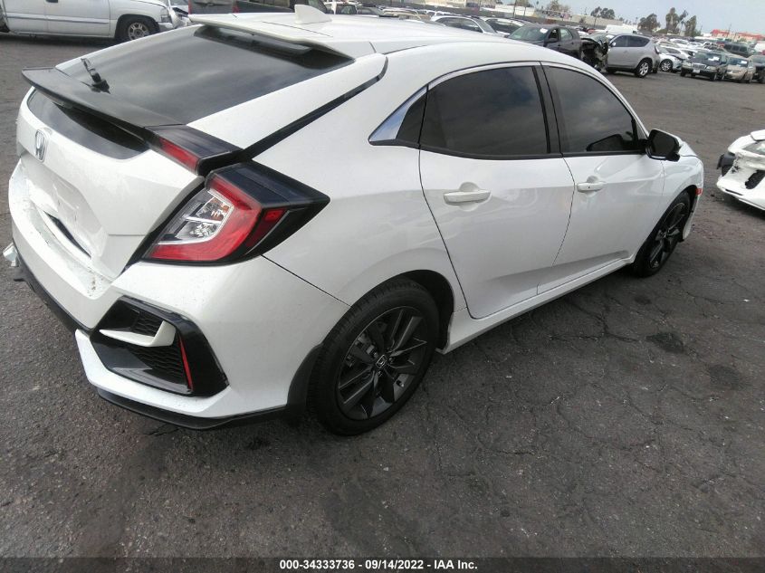 2021 HONDA CIVIC HATCHBACK EX VIN: SHHFK7H66MU426478