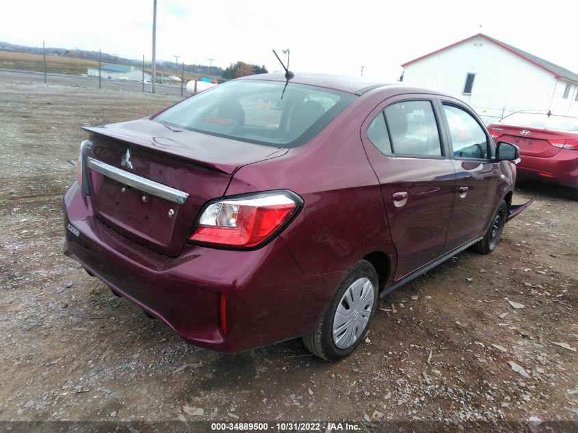 2022 MITSUBISHI MIRAGE G4 ES/LE/BLACK EDITION VIN: ML32FUFJ0NHF08613