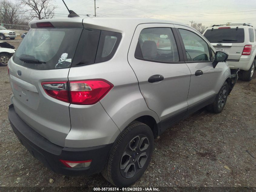 2021 FORD ECOSPORT S VIN: MAJ3S2FE6MC403321