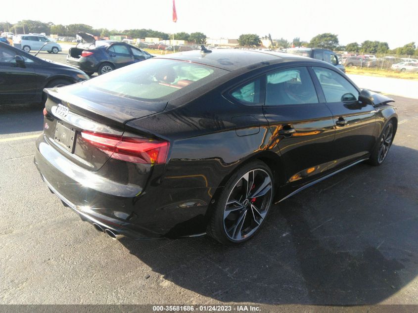 2021 AUDI S5 SPORTBACK PRESTIGE VIN: WAUB4CF54MA047689