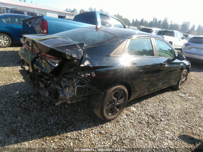 2022 HYUNDAI ELANTRA SEL VIN: KMHLM4AG5NU259955