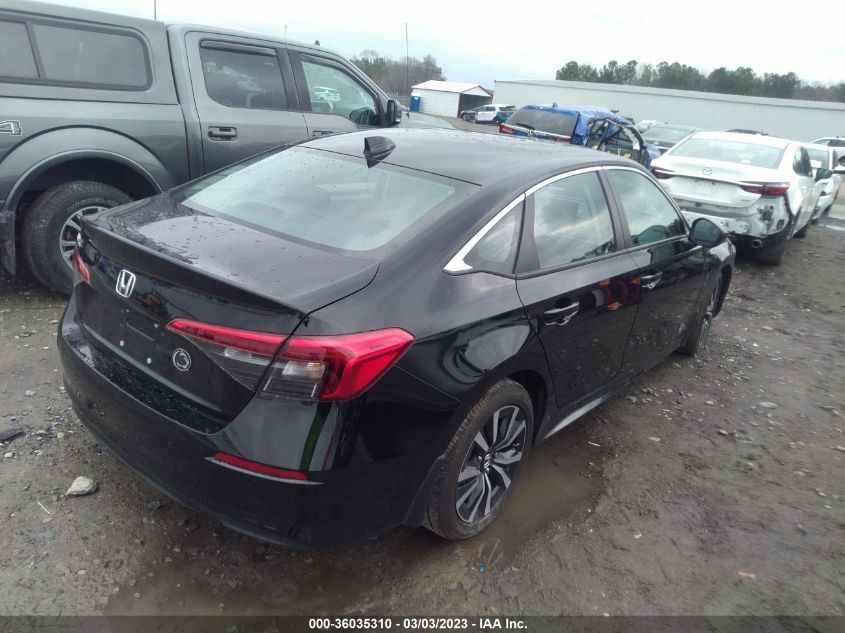 2022 HONDA CIVIC SEDAN EX VIN: 2HGFE1F7XNH319397