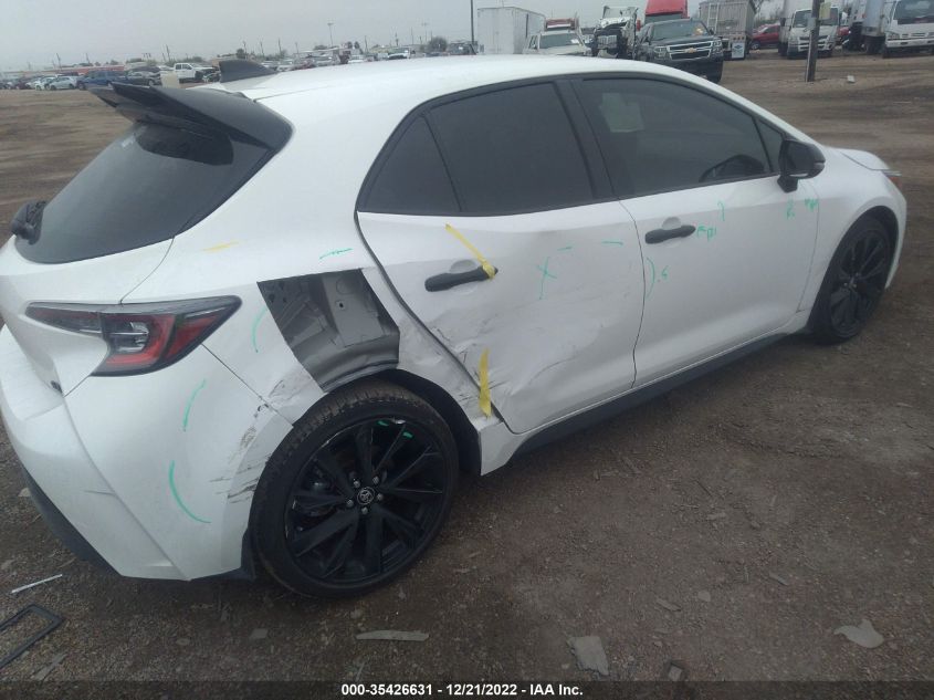 2022 TOYOTA COROLLA HATCHBACK SE/NIGHTSHADE/XSE VIN: JTND4MBE8N3190010