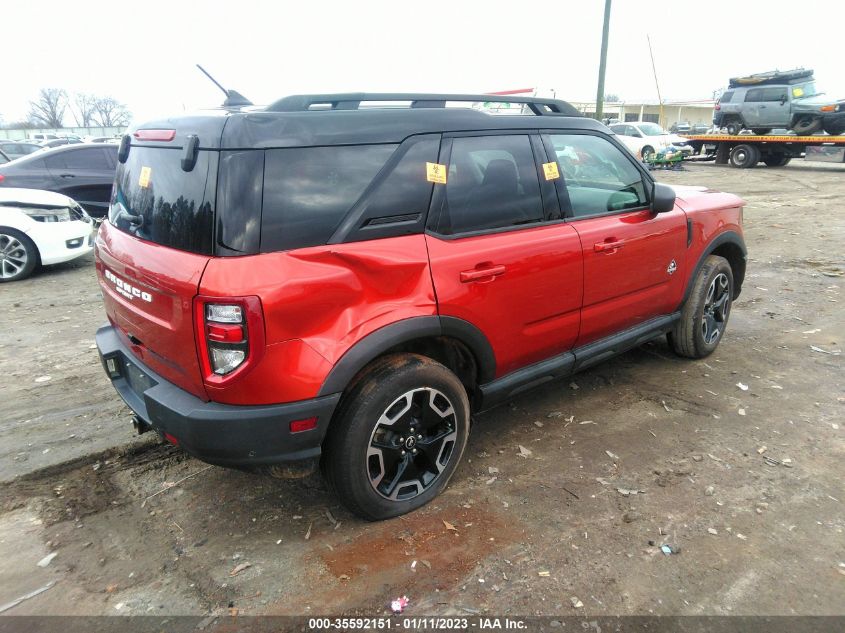 2022 FORD BRONCO SPORT OUTER BANKS VIN: 3FMCR9C67NRD02539