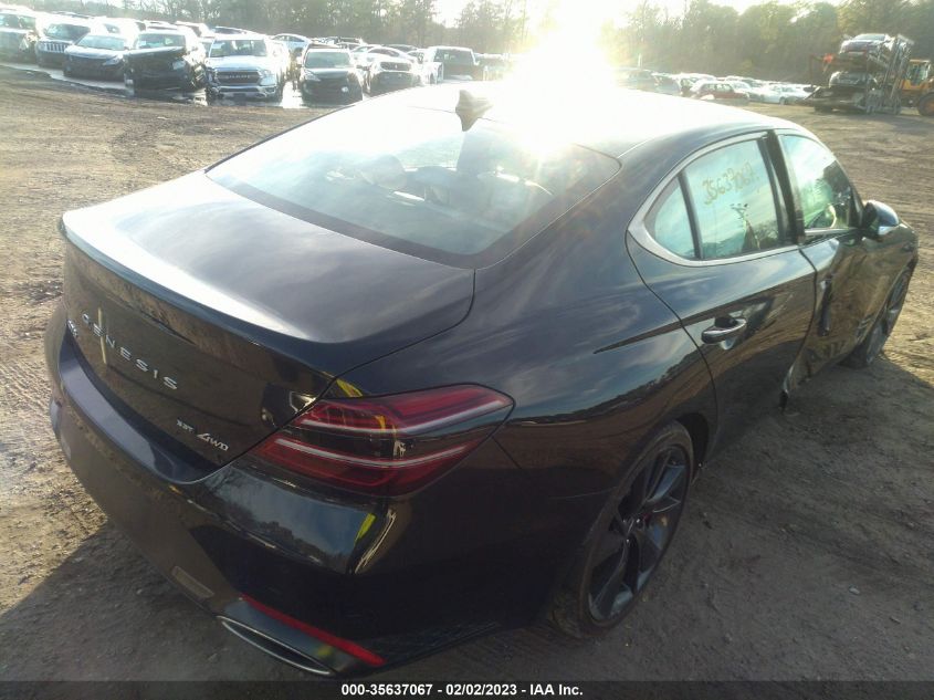 2022 GENESIS G70 3.3T VIN: KMTG54TE0NU083011