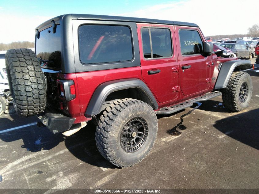 2021 JEEP WRANGLER UNLIMITED SPORT S VIN: 1C4HJXDN4MW743679
