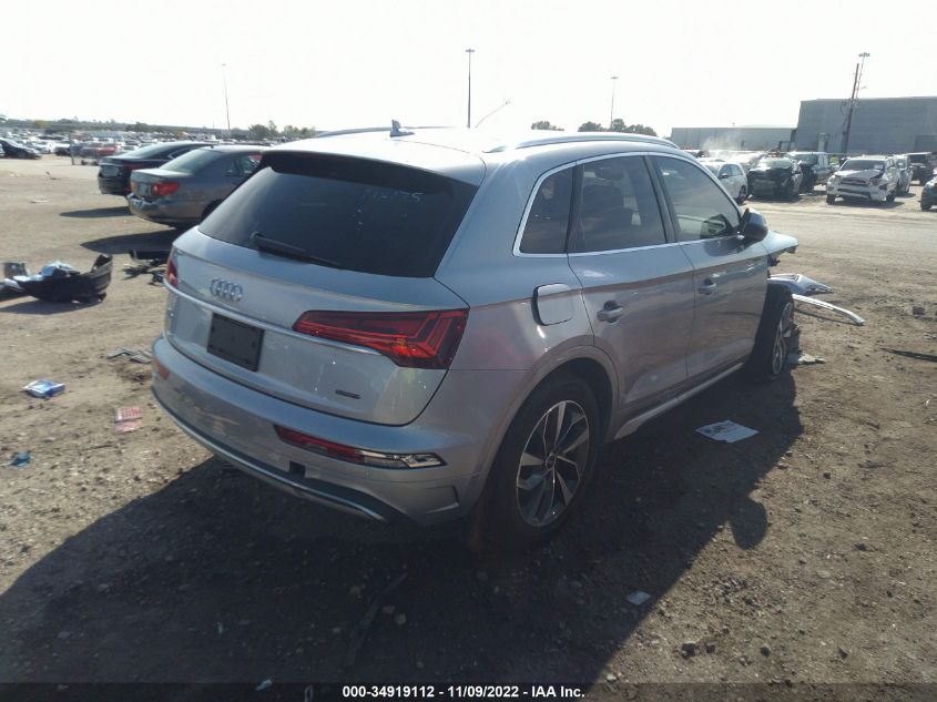 2021 AUDI Q5 PREMIUM PLUS VIN: WA1BAAFY4M2073577