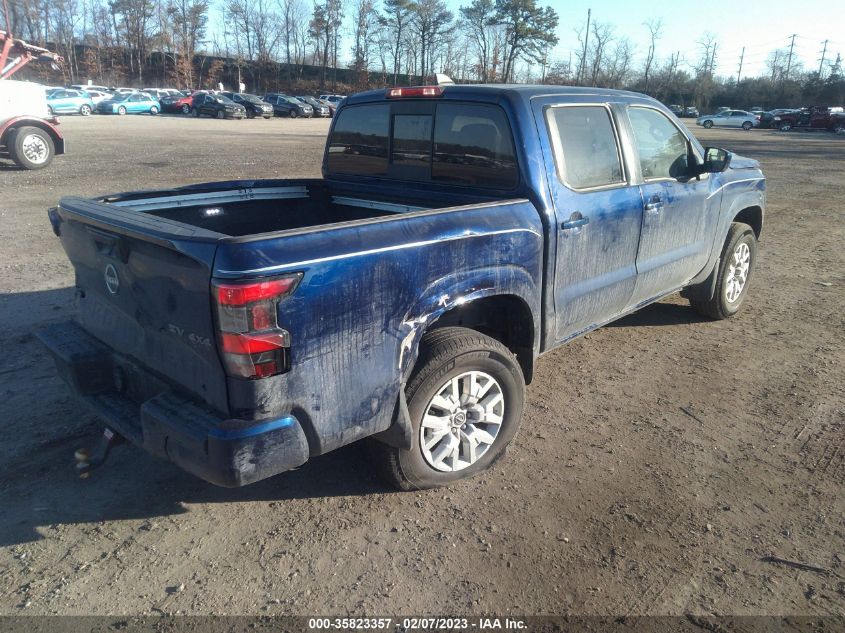 2022 NISSAN FRONTIER SV VIN: 1N6ED1EK2NN668240