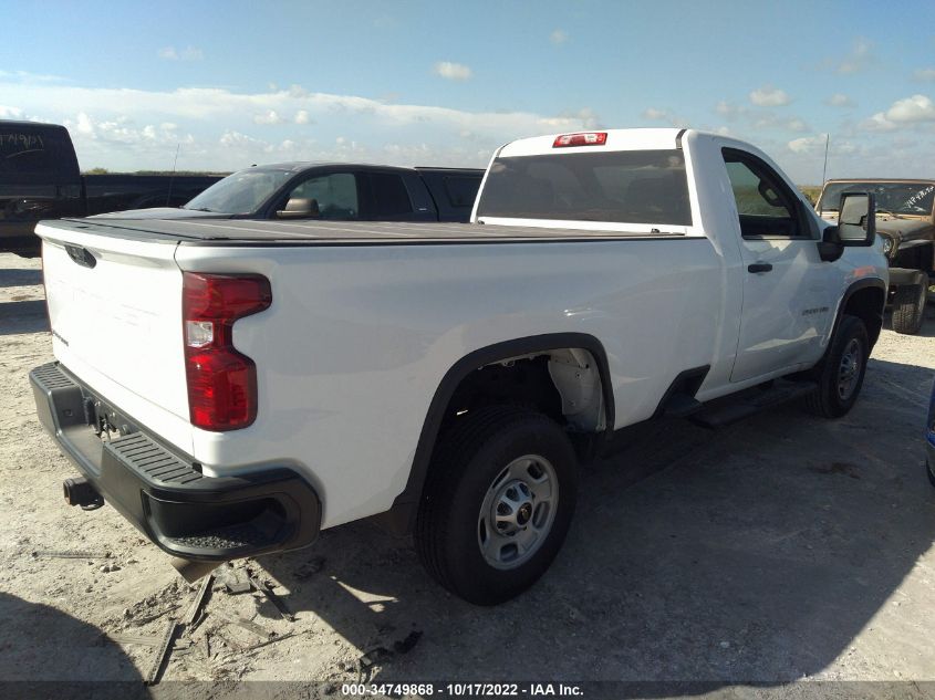2022 CHEVROLET SILVERADO 2500HD WORK TRUCK VIN: 1GC0WLE71NF167543