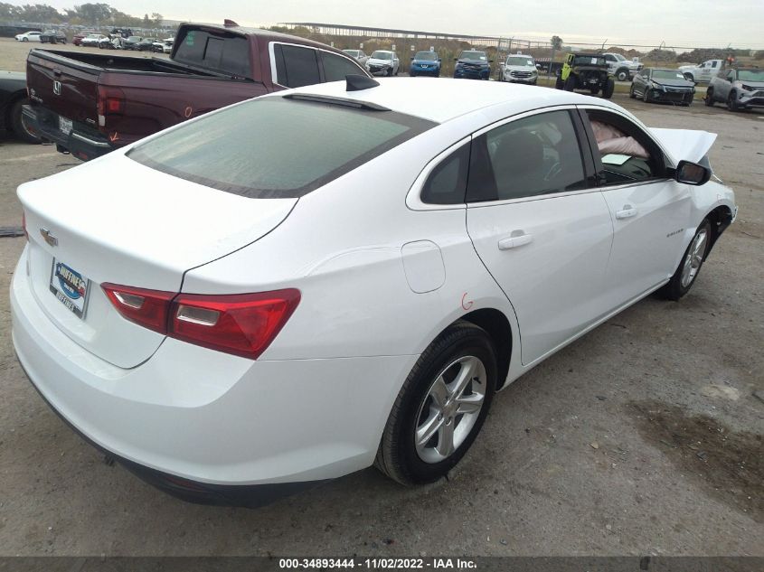 2022 CHEVROLET MALIBU LS VIN: 1G1ZB5ST4NF208045