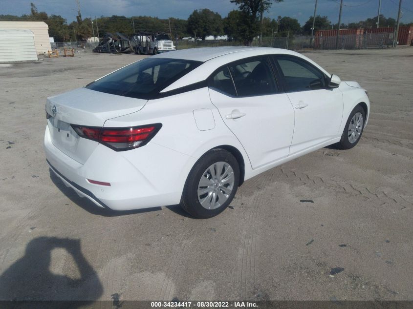 2022 NISSAN SENTRA S VIN: 3N1AB8BV2NY287511