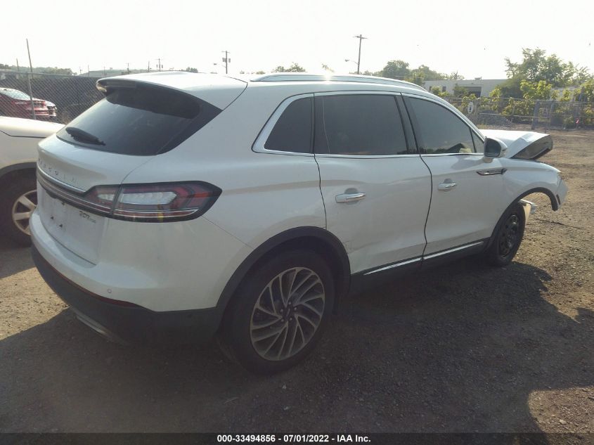 2020 LINCOLN NAUTILUS RESERVE VIN: 2LMPJ8K99LBL00483