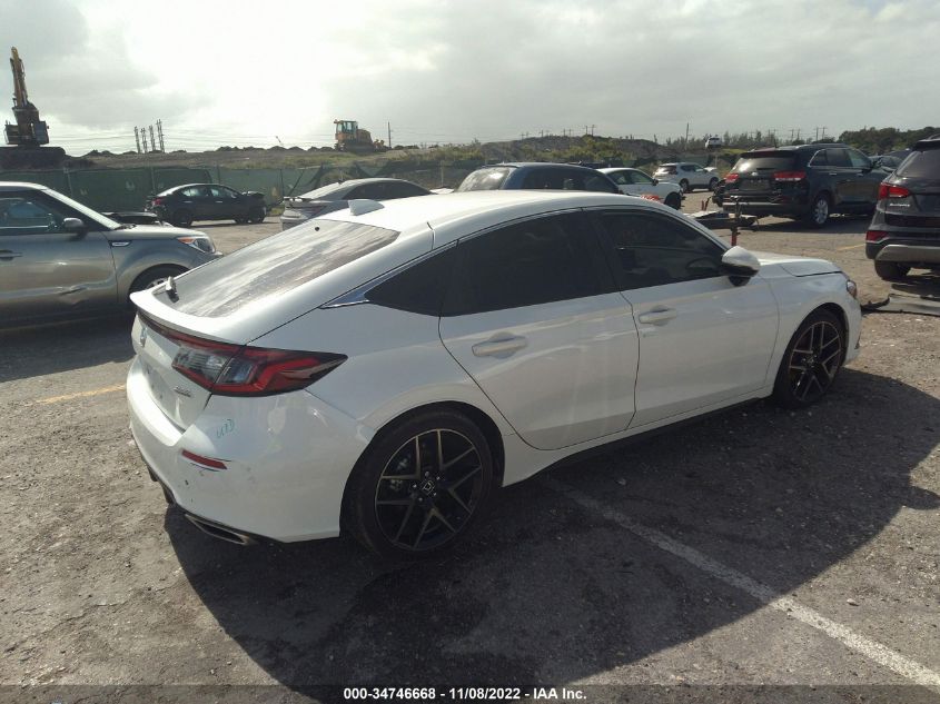 2022 HONDA CIVIC HATCHBACK SPORT TOURING VIN: 19XFL1H81NE015090