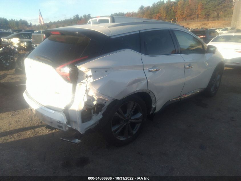 2022 NISSAN MURANO PLATINUM VIN: 5N1AZ2DSXNC119631