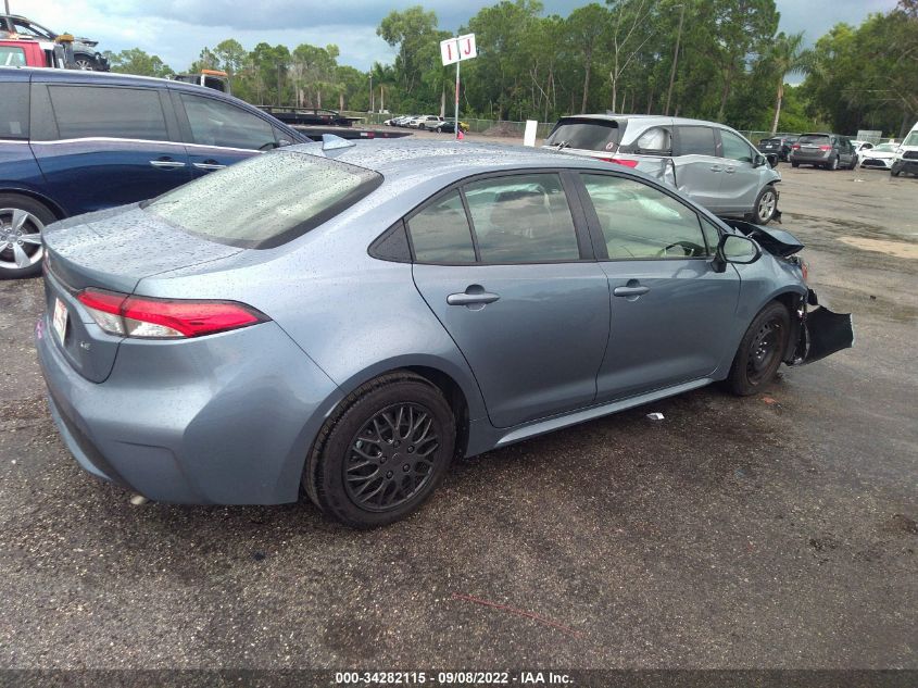 2022 TOYOTA COROLLA LE VIN: JTDEPMAE2NJ221586