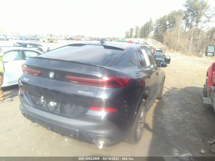 2022 BMW X6 XDRIVE40I VIN: 5UXCY6C08N9N23899