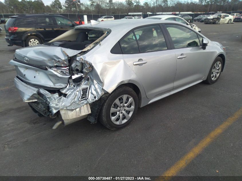 2022 TOYOTA COROLLA LE VIN: JTDEPMAE9N3015802