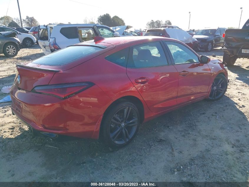 2023 ACURA INTEGRA W/A-SPEC PACKAGE VIN: 19UDE4H30PA011496