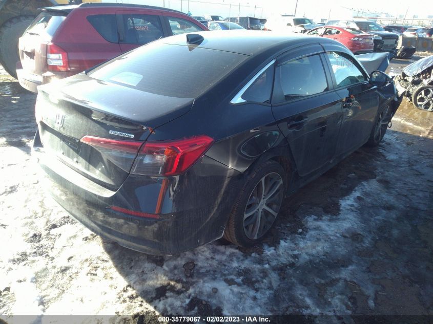 2022 HONDA CIVIC SEDAN TOURING VIN: 2HGFE1F92NH306919