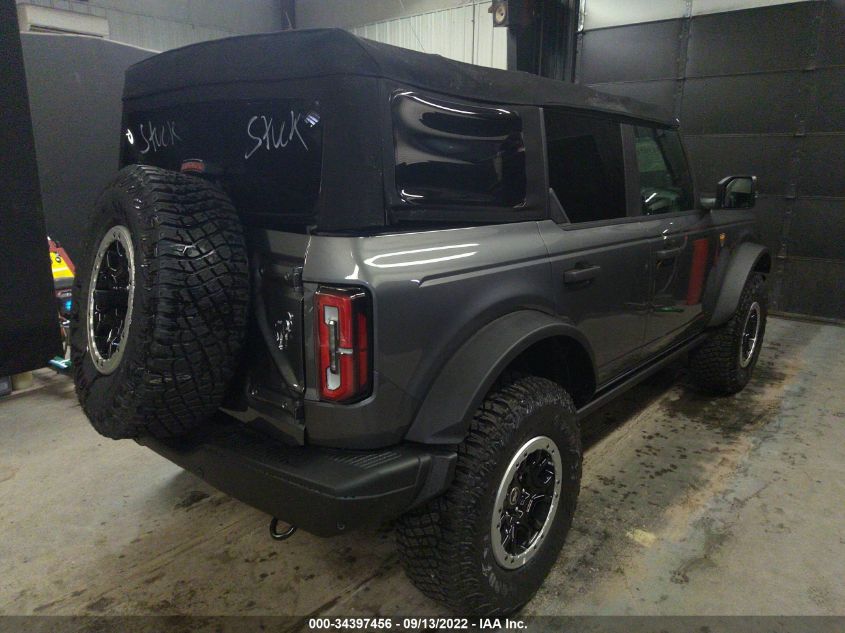 2022 FORD BRONCO BASE/BIG BEND VIN: 1FMEE5DP5NLA92073