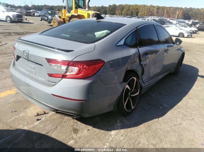 2022 HONDA ACCORD SEDAN SPORT VIN: 1HGCV1F34NA021457