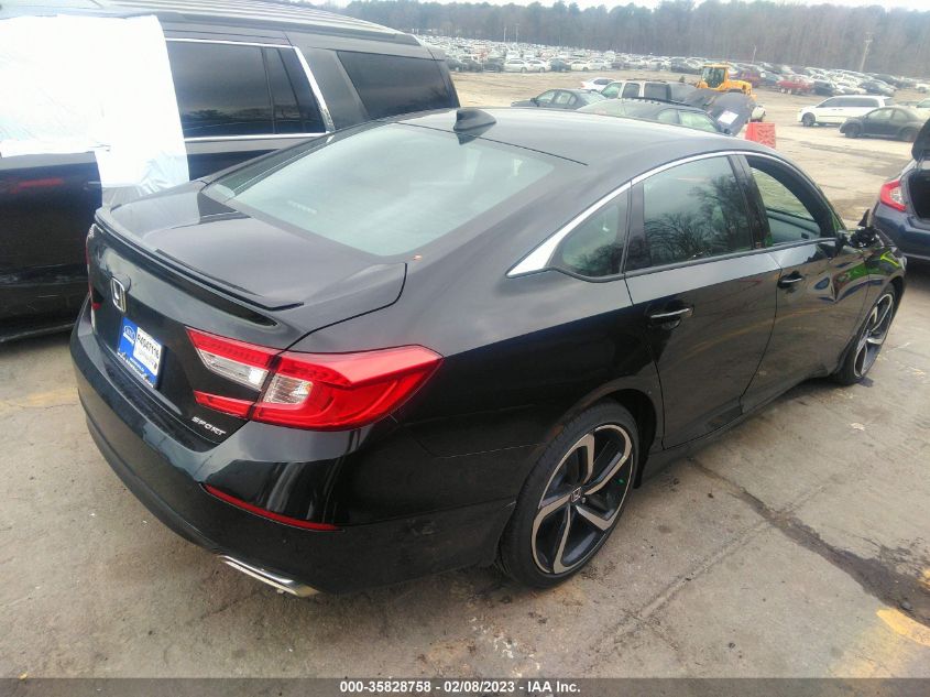 2022 HONDA ACCORD SEDAN SPORT VIN: 1HGCV1F36NA106963