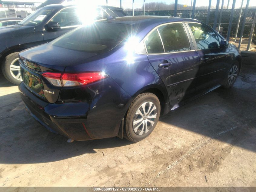 2022 TOYOTA COROLLA HYBRID LE VIN: JTDEAMDE1NJ055316