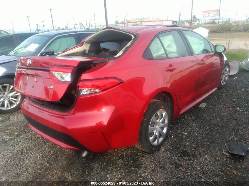 2021 TOYOTA COROLLA LE VIN: JTDEPMAE6MJ134708