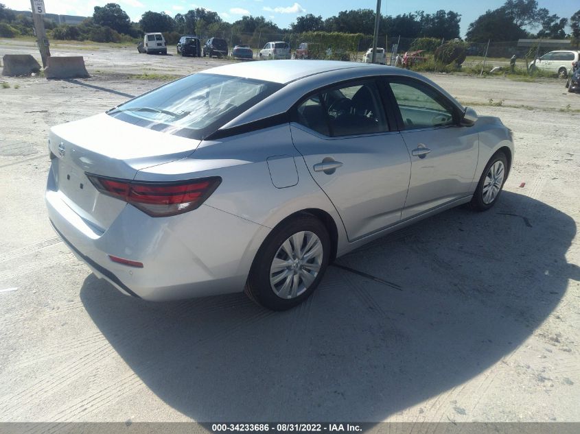 2022 NISSAN SENTRA S VIN: 3N1AB8BV5NY286594
