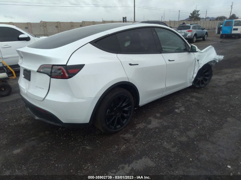 2023 TESLA MODEL Y LONG RANGE VIN: 7SAYGDEE9PA024898