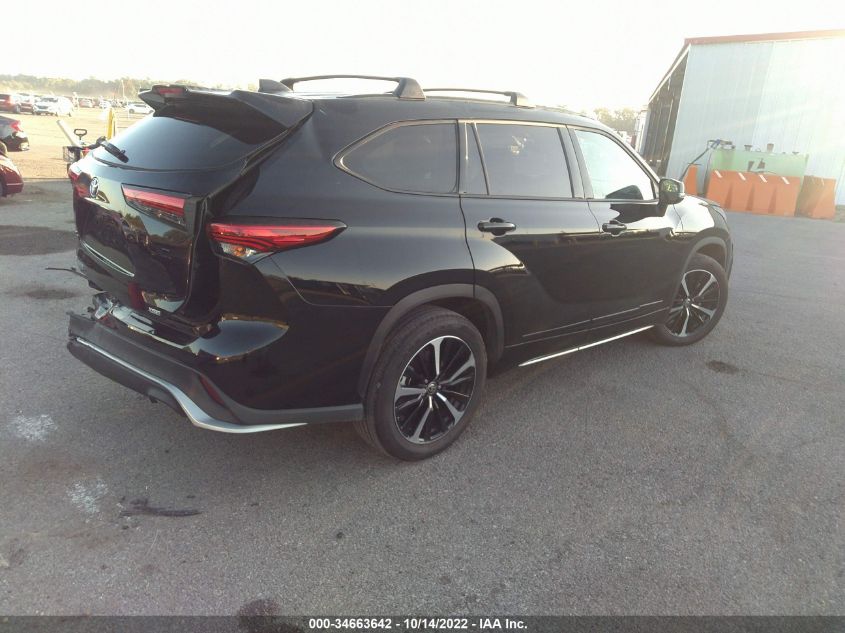2022 TOYOTA HIGHLANDER XSE VIN: 5TDLZRAH3NS120004