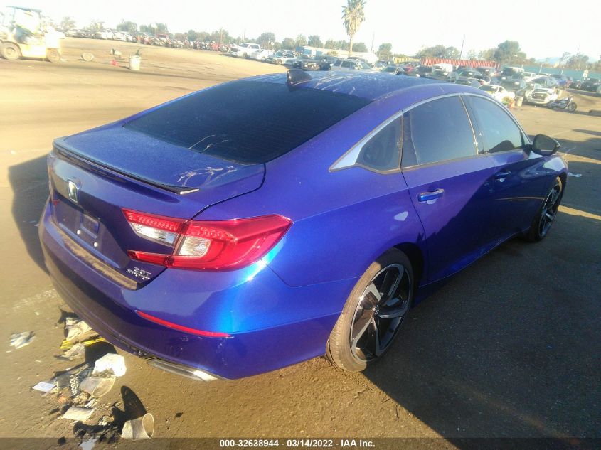 2021 HONDA ACCORD SEDAN SPORT VIN: 1HGCV2F34MA012780