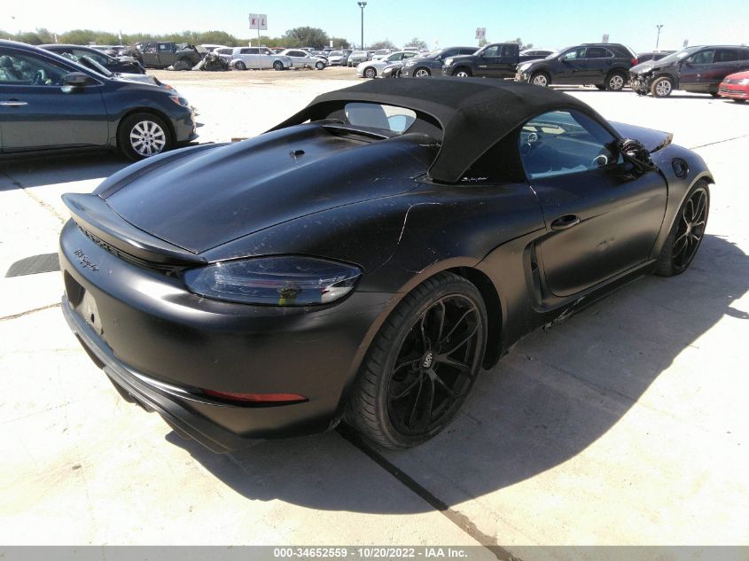 2020 PORSCHE 718 SPYDER VIN: WP0CC2A8XLS240167