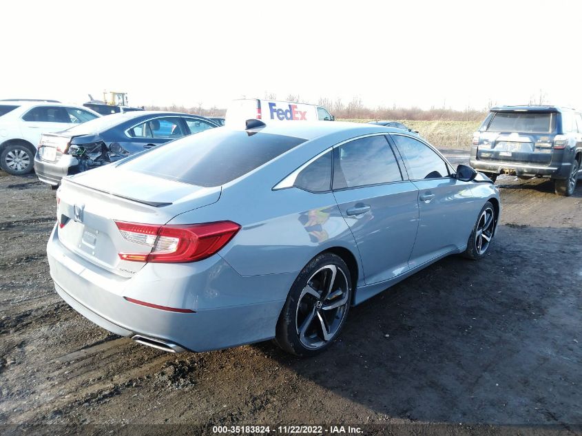 2022 HONDA ACCORD SEDAN SPORT VIN: 1HGCV1F32NA079163