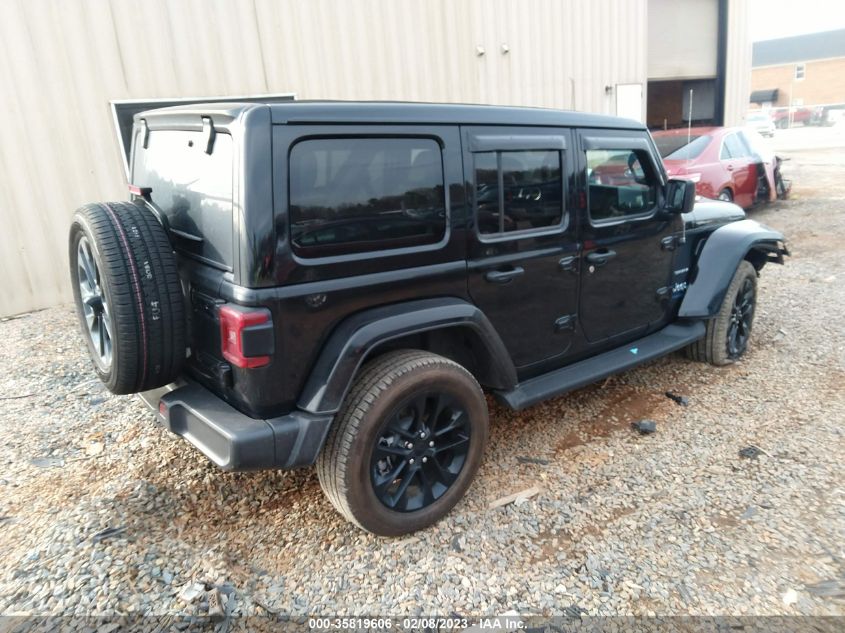 2022 JEEP WRANGLER 4XE UNLIMITED SAHARA VIN: 1C4JJXP67NW162877