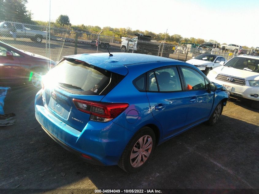 2022 SUBARU IMPREZA VIN: 4S3GTAB6XN3708310