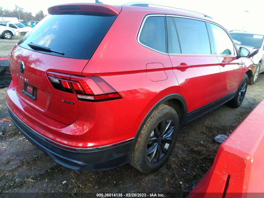 2022 VOLKSWAGEN TIGUAN SE VIN: 3VV2B7AX7NM129916