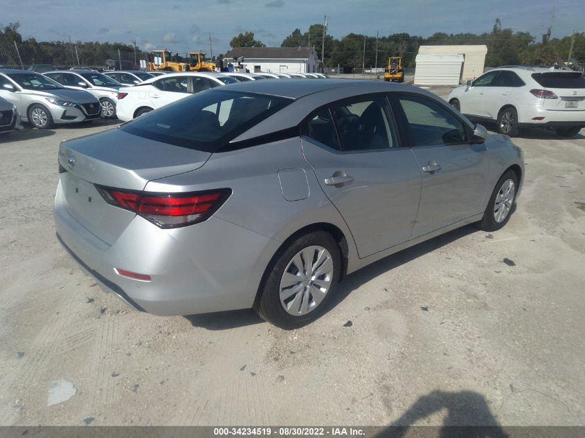 2022 NISSAN SENTRA S VIN: 3N1AB8BVXNY287269