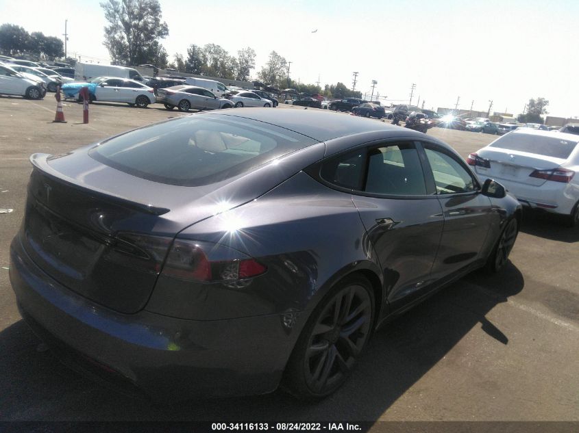 2022 TESLA MODEL S VIN: 5YJSA1E50NF463877